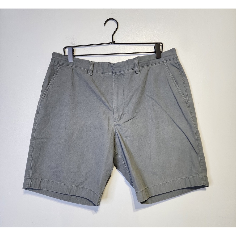 J Crew Gramercy Shorts Men's 36 Charcoal Gray Flat Front‎ Pockets Outdoor Chino
